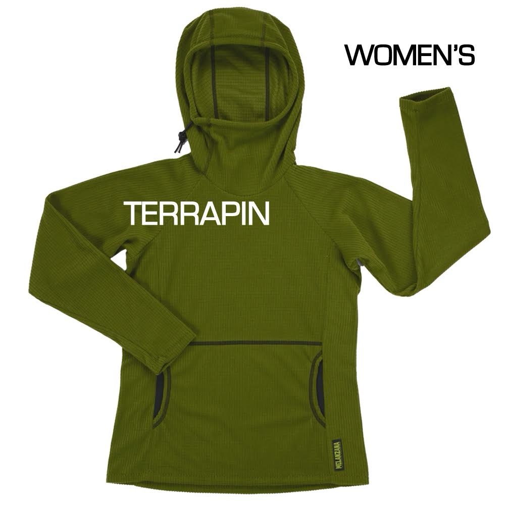 Melanzana Microgrid Hoodie (V2) women’s XL in terrapin green (2023 color)